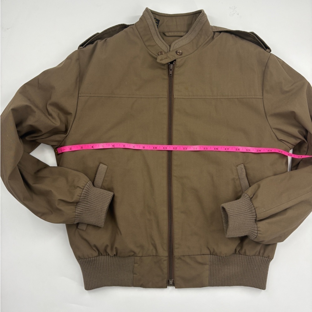 Haggar Men's Tan/Brown Military Jacket - Picture 10 of 12